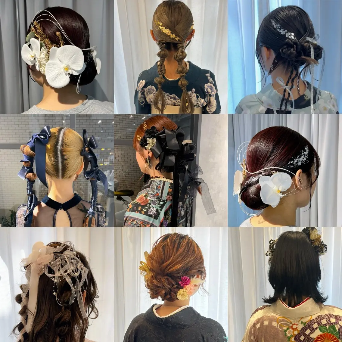 ヘアアレンジ 着物ヘア 卒業式のヘアスタイル 髪飾り ヘアセット 池田 みのりのヘアスタイル