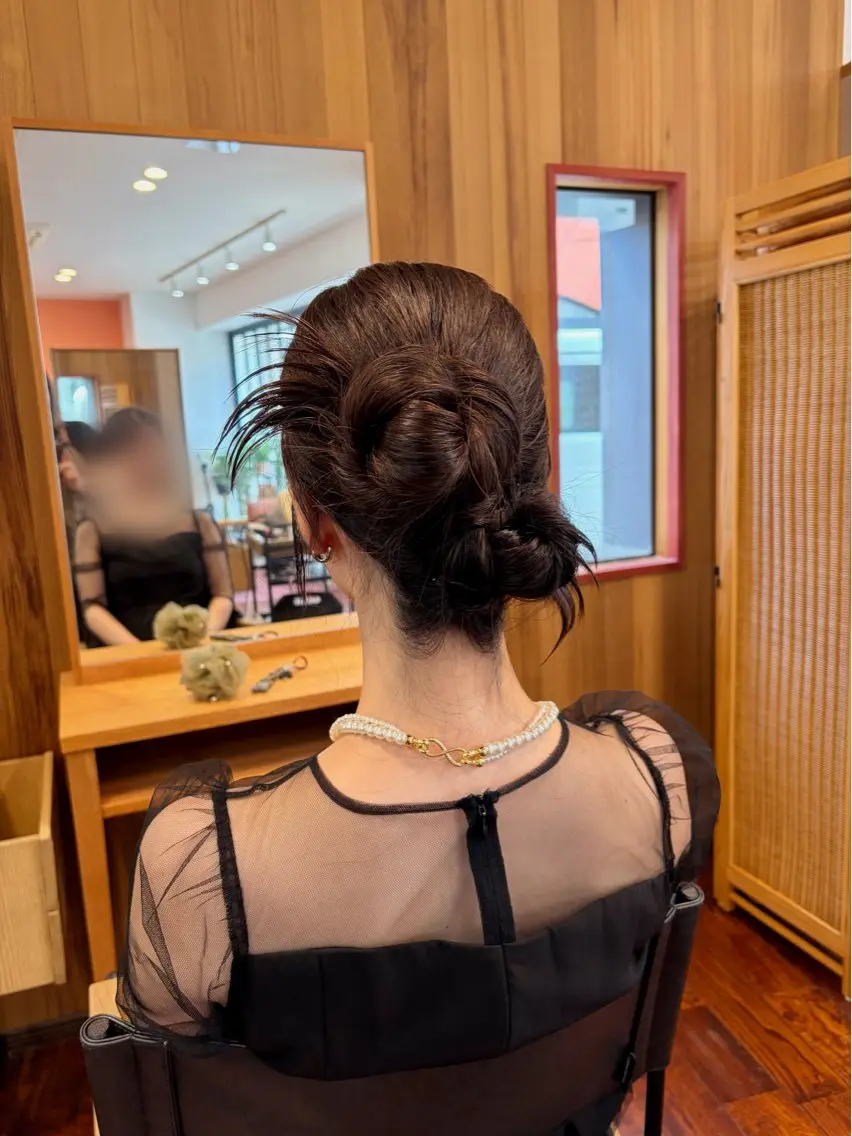 セミロング ヘアセット 上島 未緒のヘアスタイル