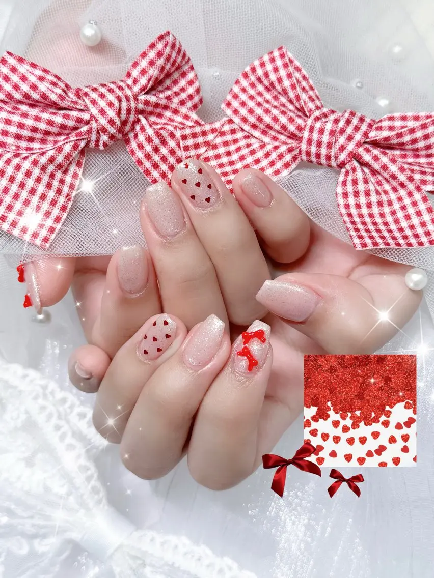 ネイル ハート ✩.*🎀 aoi🎀のネイルデザイン