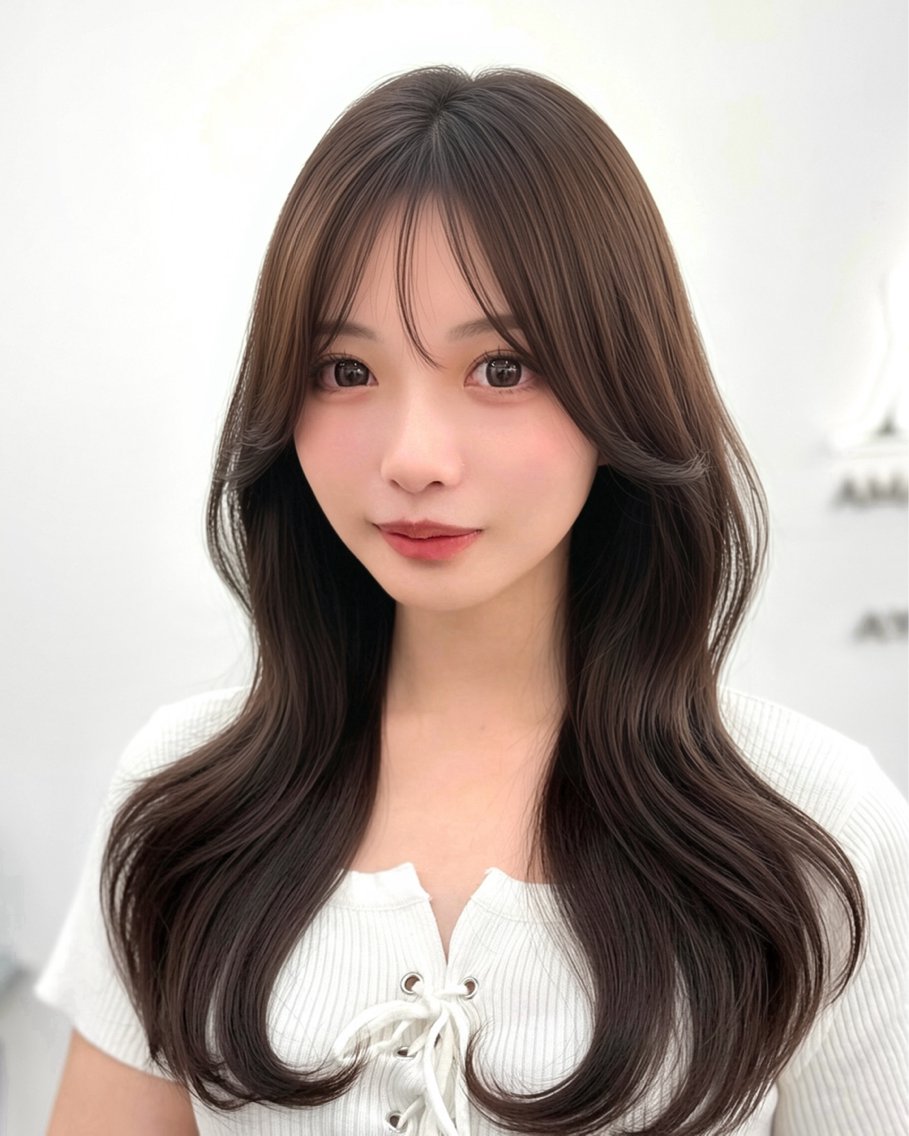 セミロング カット ヘアカラー トリートメント ヘッドスパ ヘアセット 前髪顔まわりカット 🌈中村海聖のヘアスタイル