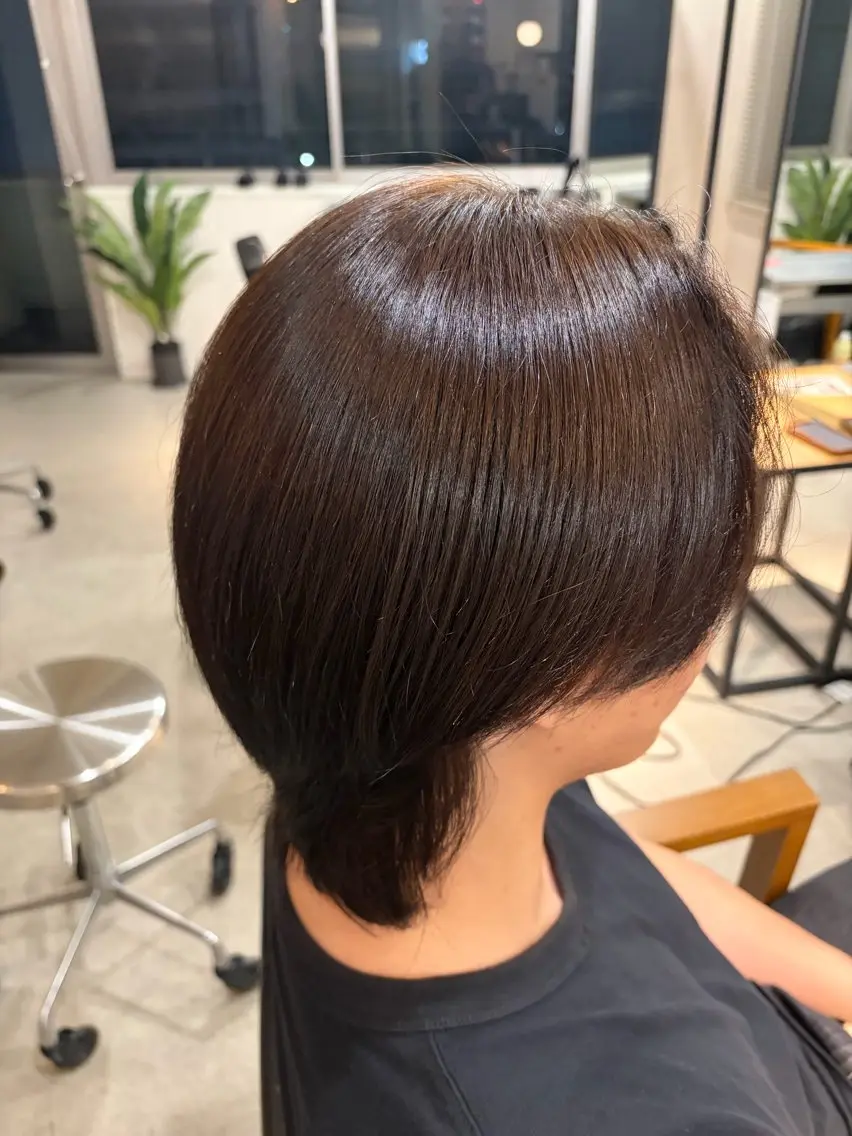 カラー メンズ ヘアカラー 透明感カラー/艶/ 暖色カラー/髪質改善のヘアスタイル