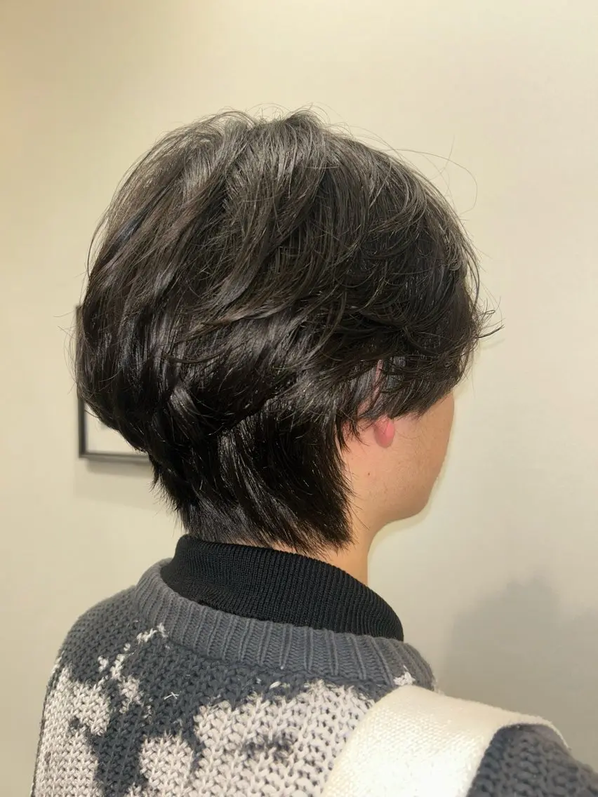 パーマ メンズ メンズパーマ 無料カットカラー／ モデル募集💈市川春のヘアスタイル
