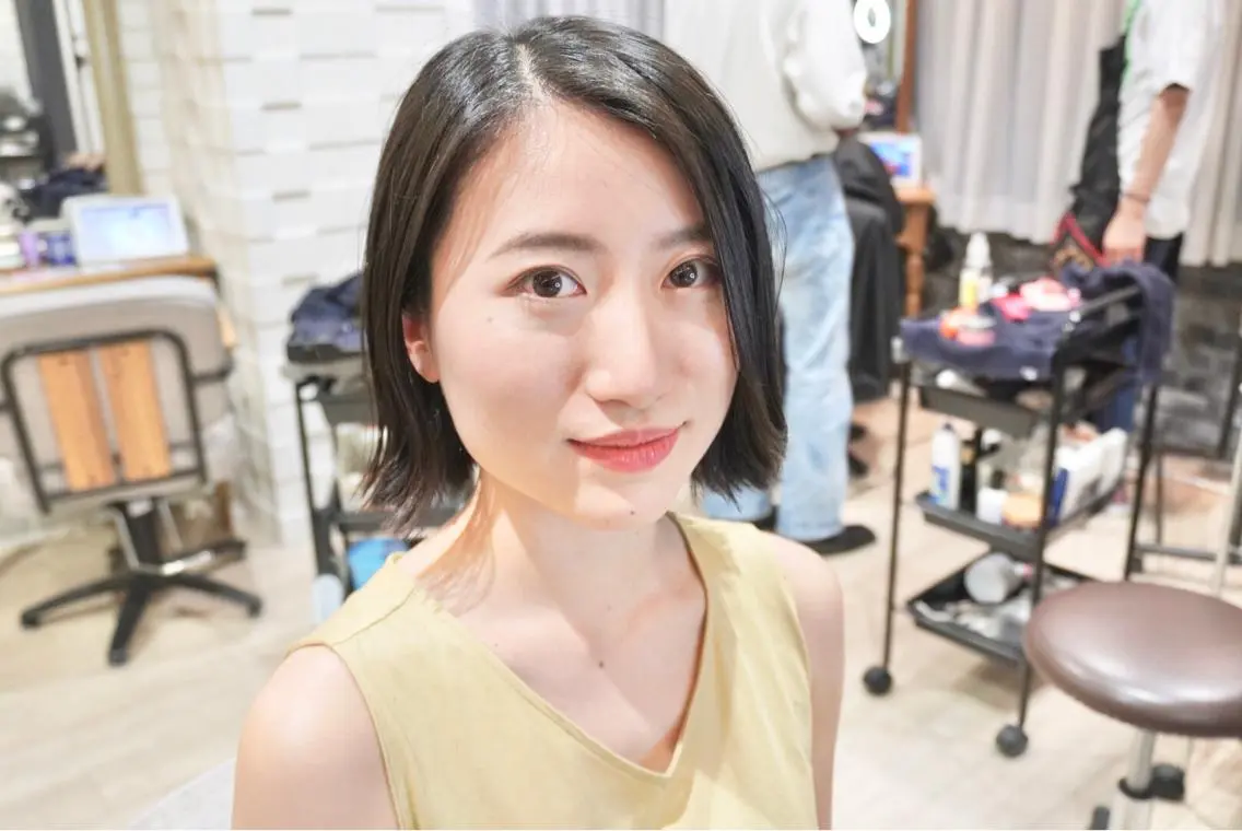 ショート ボブ ミヤザキ ユタカのヘアスタイル