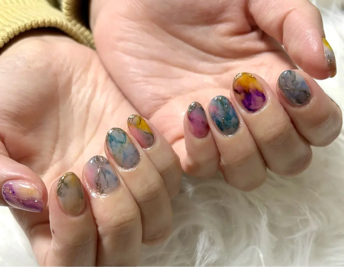 ネイル ハンドネイル nail salon HIRUKANAのネイルデザイン