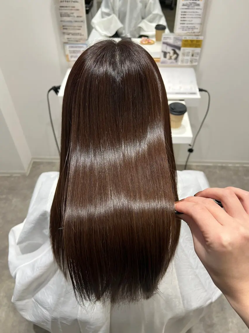 【艶感No.2✨】カット+ダメージレス水素カラー¥9900の写真