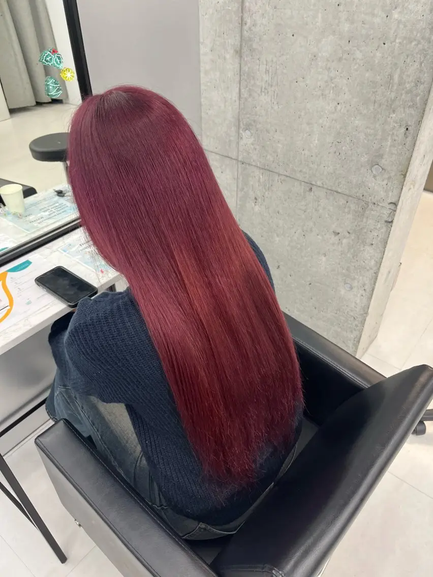カラー pink hair 🩷mayu🩷のヘアスタイル