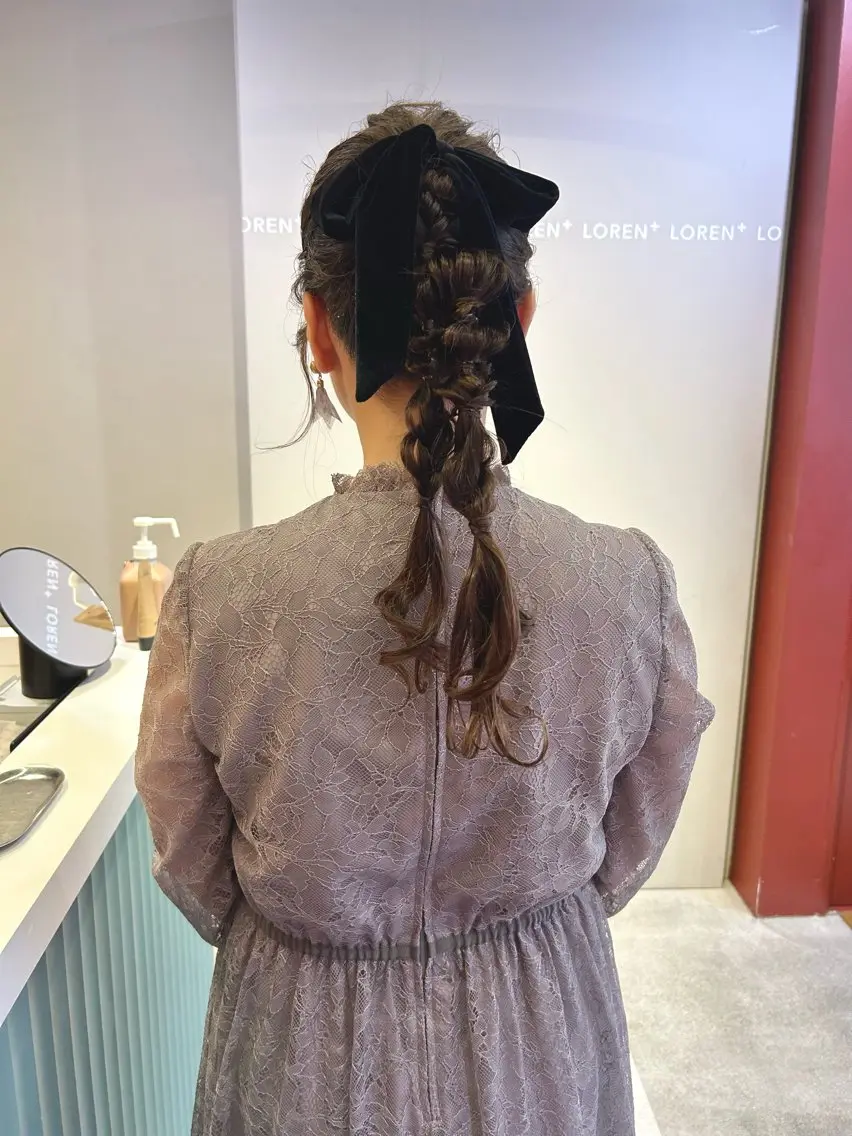 ロング レイヤーカット🍏 オリーブ/ののかのヘアスタイル