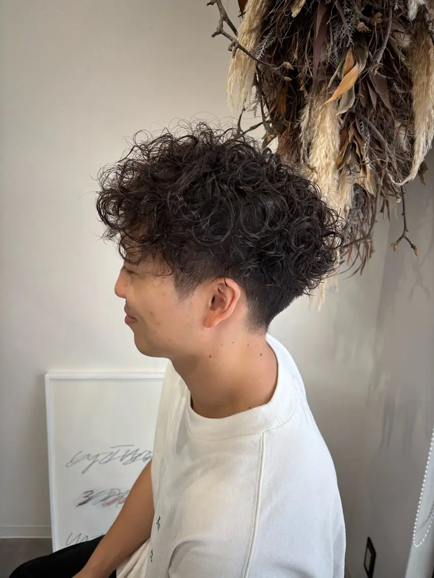 パーマ メンズ 畑 悠哉のヘアスタイル