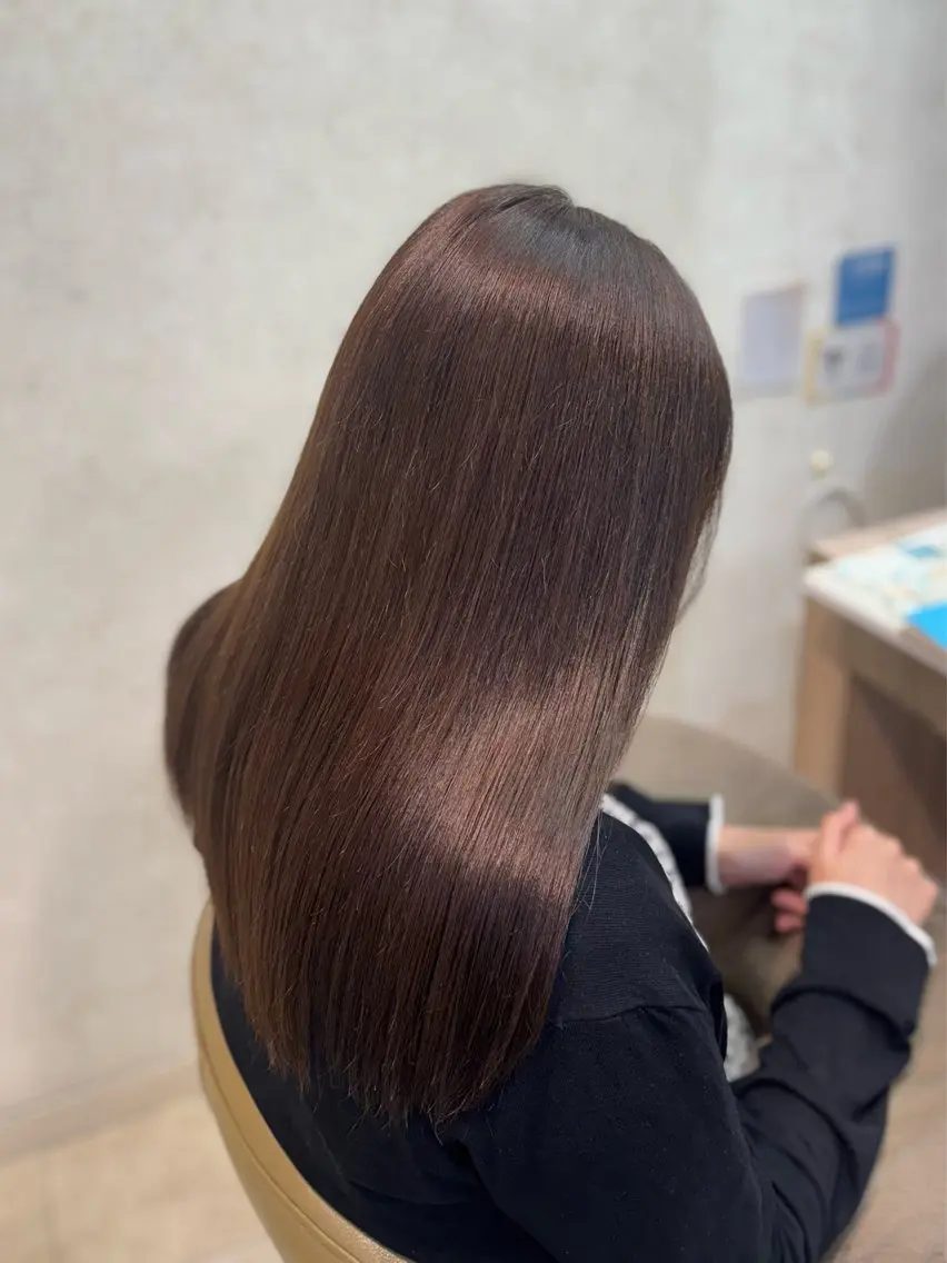 ロング カット ヘアカラー トリートメント 艶カラー×レイヤー ‪🪽‪maiのヘアスタイル