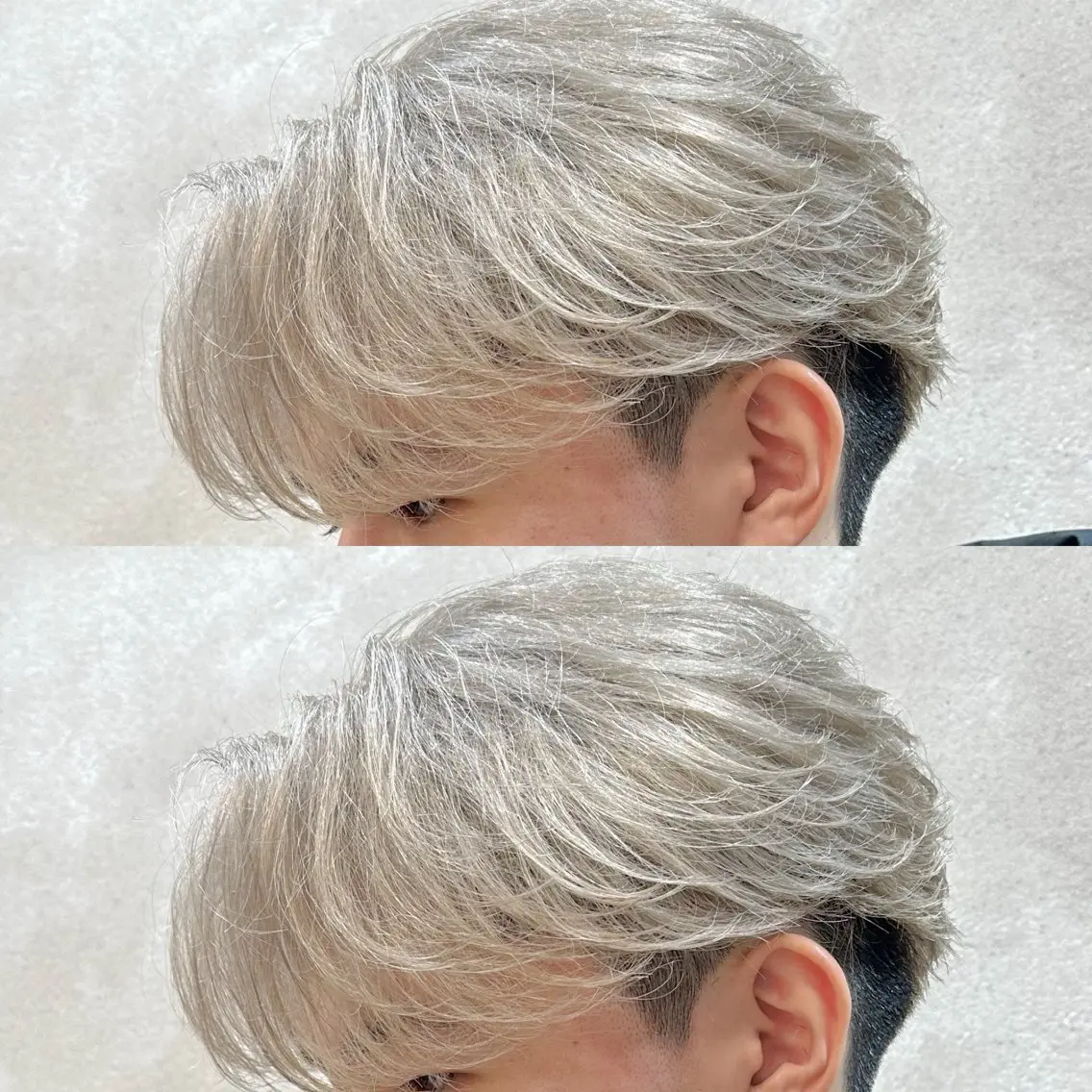 ショート カラー メンズ グレージュ ミルクティーグレージュ 山﨑 結太のヘアスタイル