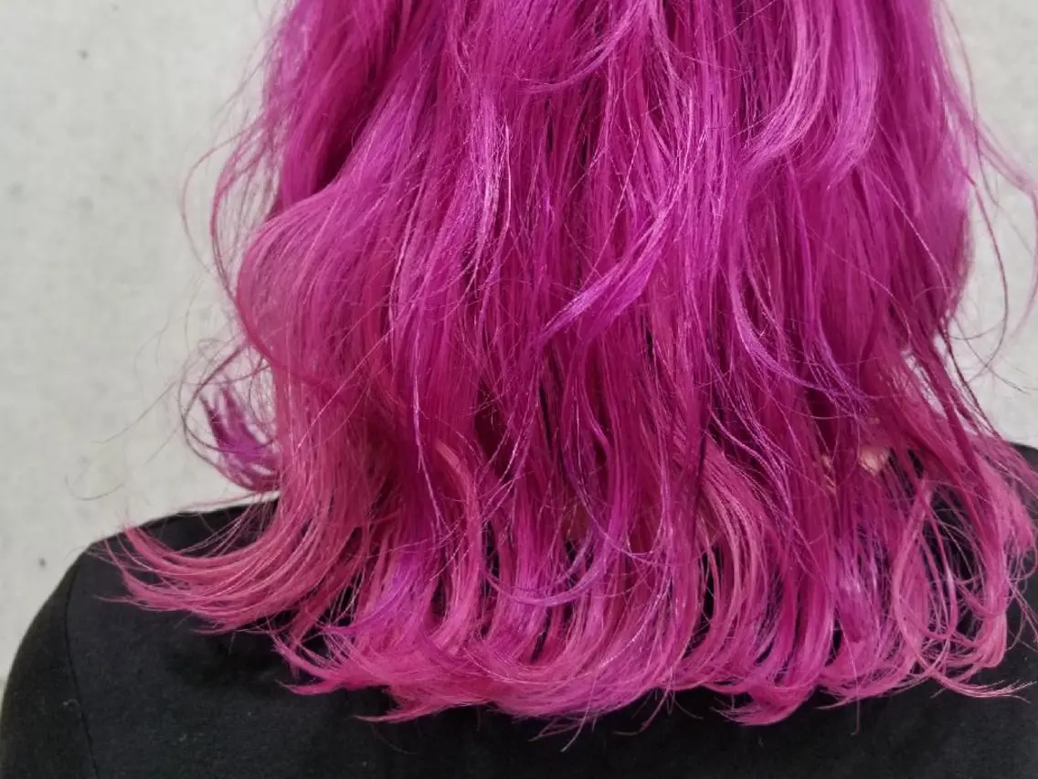 ミディアム カラー 谷 結奈のヘアスタイル