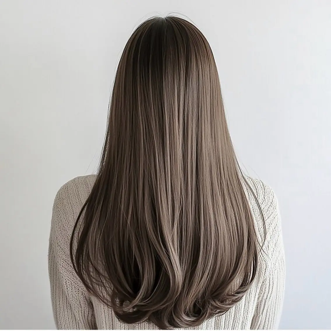 ロング アッシュ ハイライト 髪質改善 🌟リュウヤ🌟髪質 改善🌟のヘアスタイル