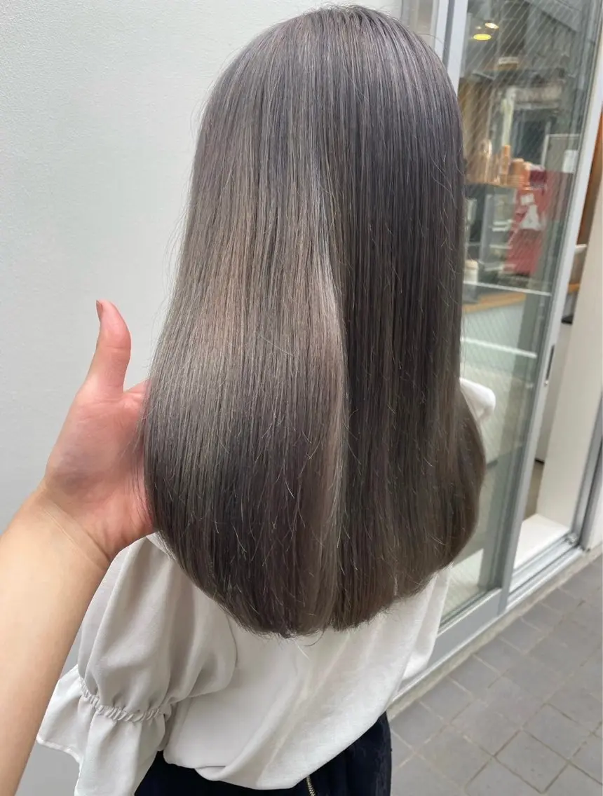 ✨❤️ミニモ限定価格❤️✨ブリーチなしワンカラー ハホニコ2stepトリートメント付き☘️の写真