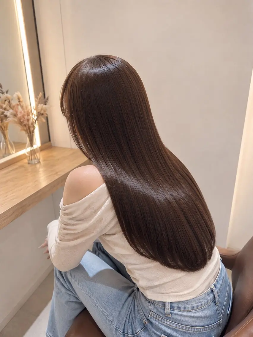 ロング トリートメント 優 花のヘアスタイル