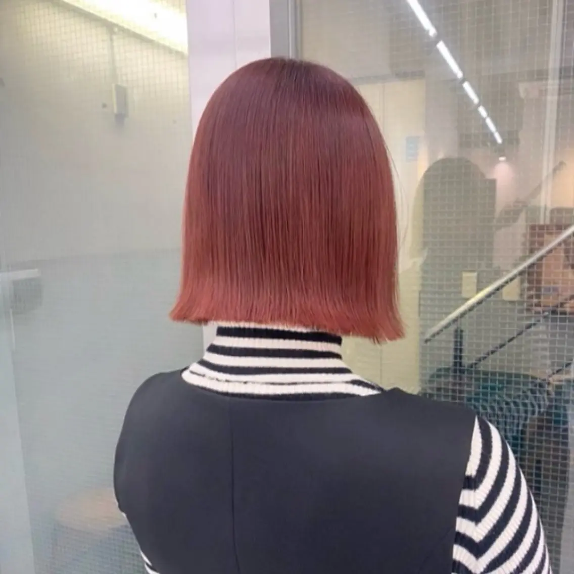 ミディアム カラー アッシュ ベージュカラー 黒髪 ブルーカラー ブルーブラック ヘアカラー トリートメント ヘアセット 艶感/韓国風 🤍moeka🤍のヘアスタイル
