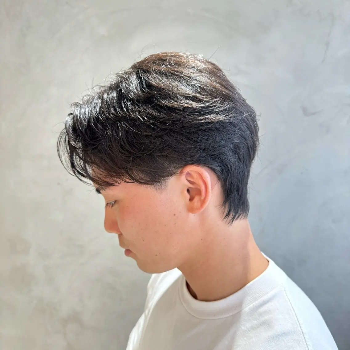 ショート パーマ メンズ メンズパーマ ニュアンスパーマ 横浜/レイヤー/ カネコのヘアスタイル