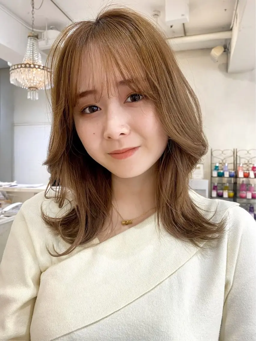 セミロング カラー トリートメント のん ︎ ︎︎︎︎︎のヘアスタイル