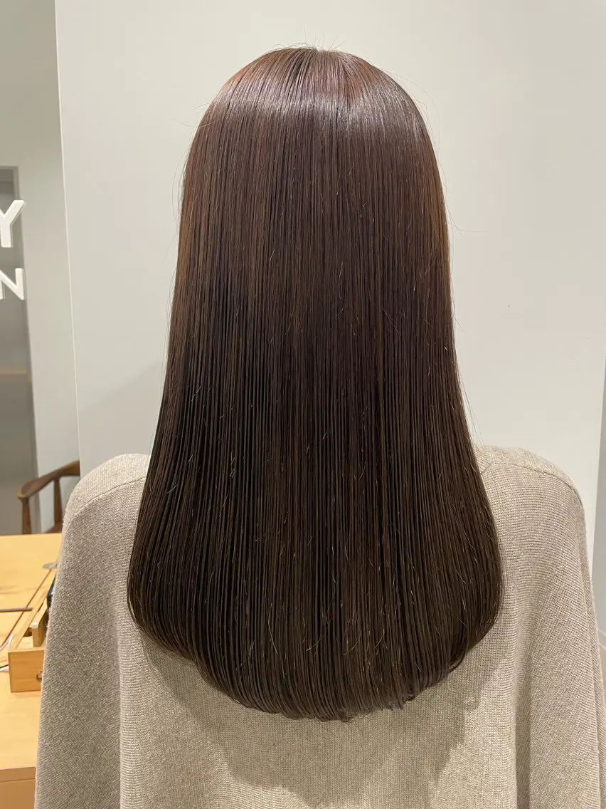 セミロング ボブ ハイライト 髪質改善 縮毛矯正 トリートメント 🌟髪質改善 平本雄大🌟のヘアスタイル