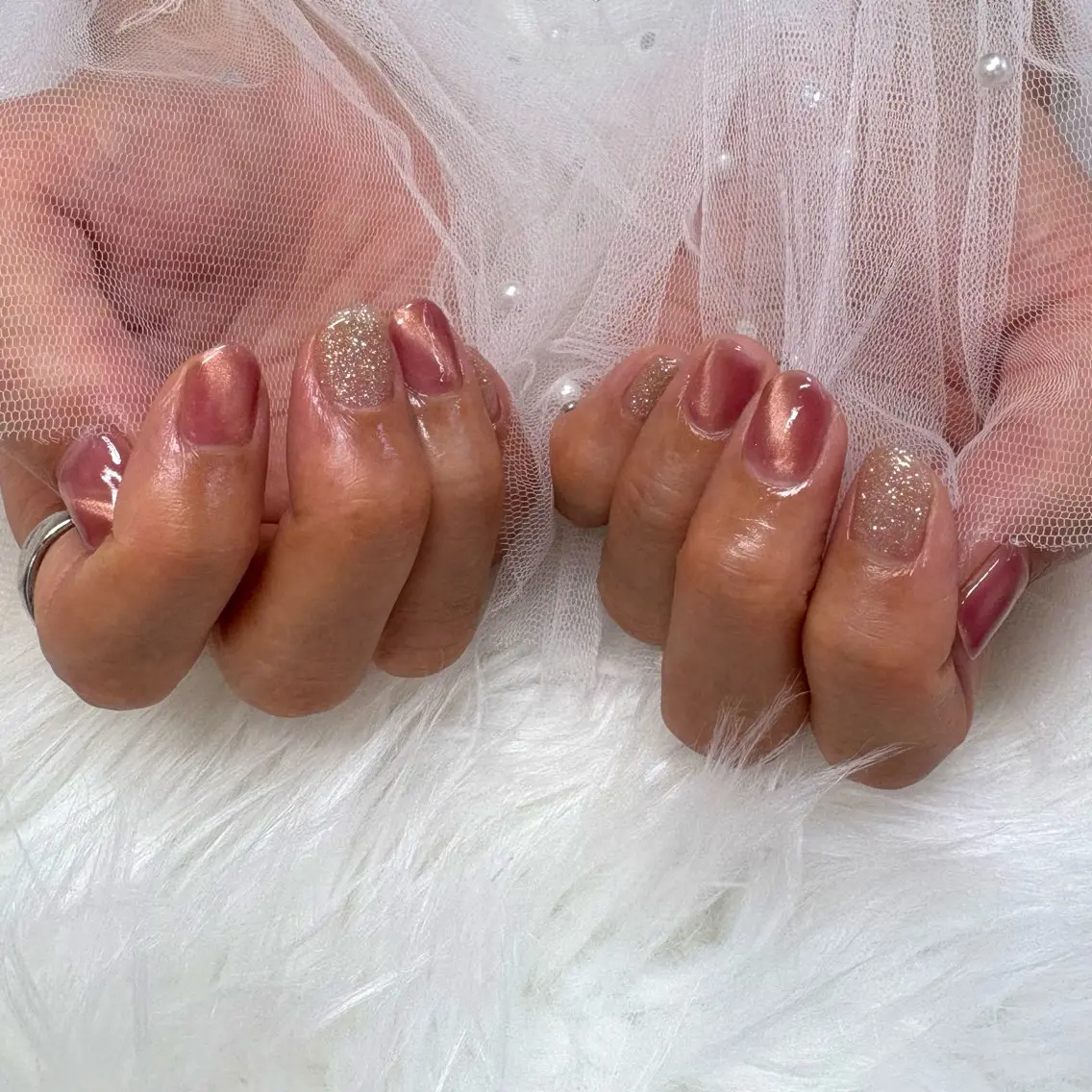 ネイル マグネットネイル ハンドネイル SHINE nail salonのネイルデザイン