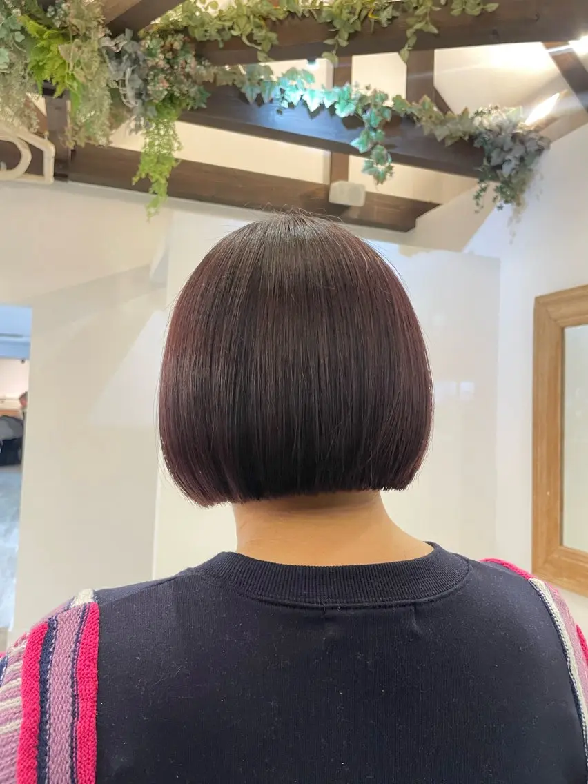 ショート カット ヘアカラー トリートメント 平塚/透明感カラー/ 湘南/結花のヘアスタイル