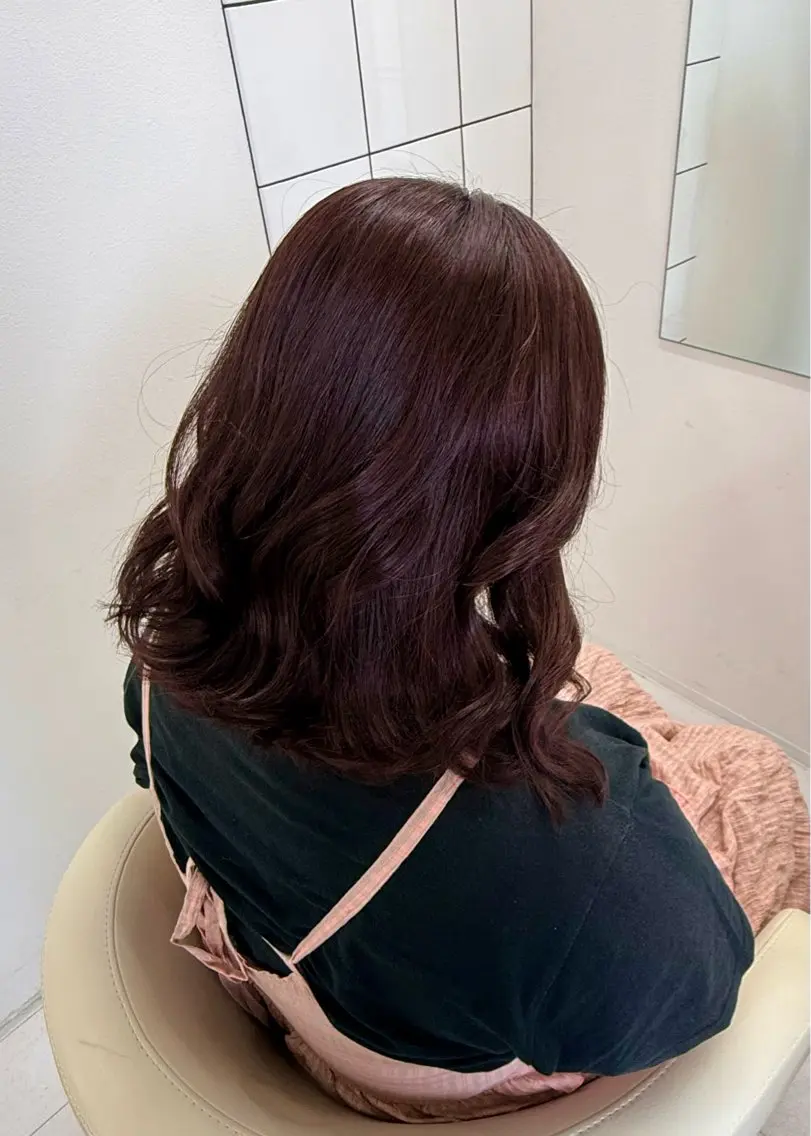 ミディアム カラー ヘアカラー トリートメント 🎀ブリーチモデル 🎀募集中/moyuのヘアスタイル