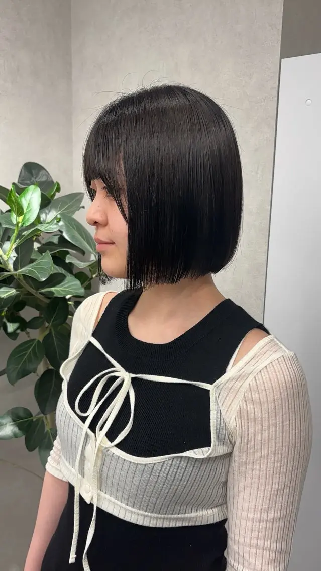 ショート 結べるレイヤーカット /カラー/あさかのヘアスタイル
