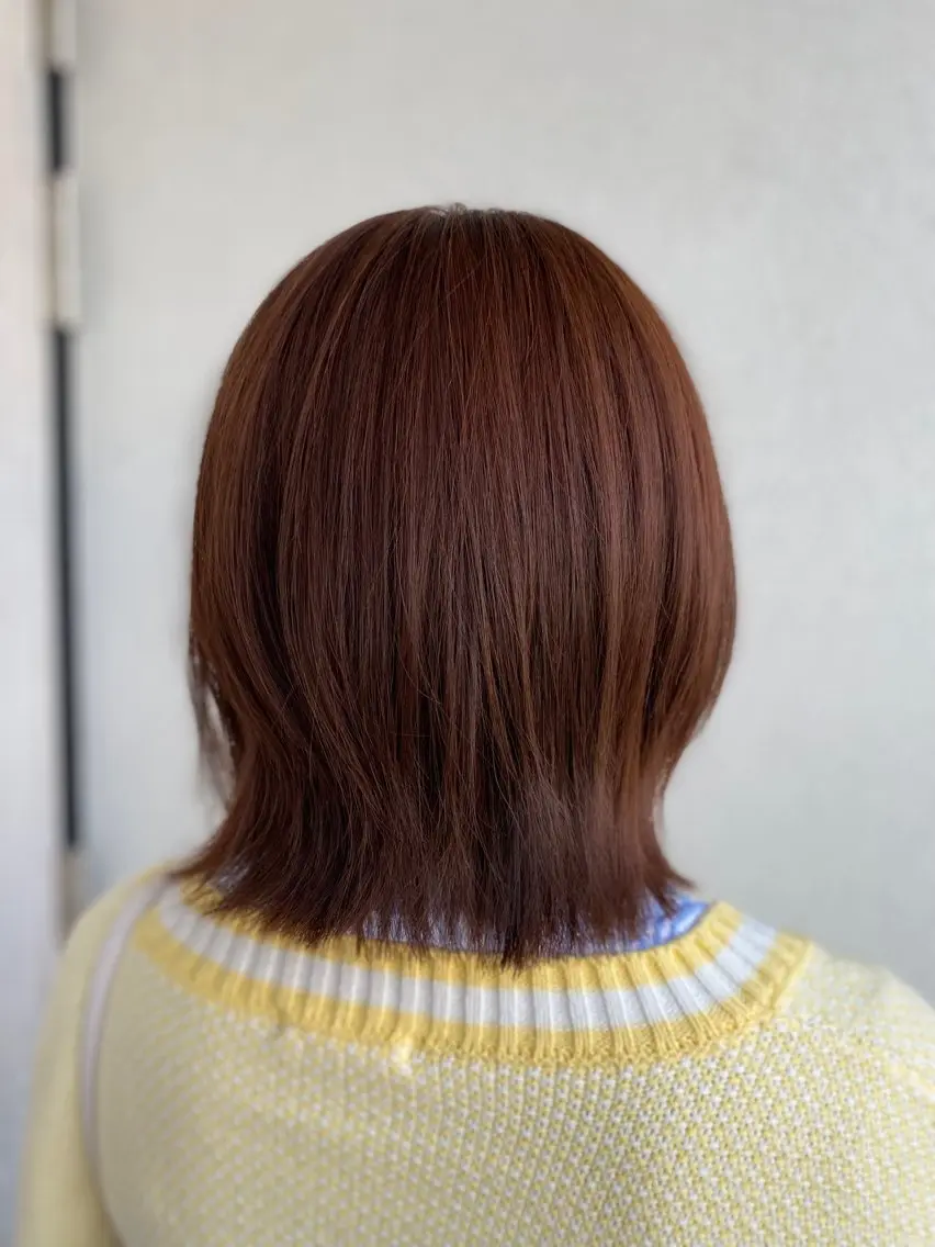 ミディアム カラー レイヤーカット やまだ ゆいのヘアスタイル