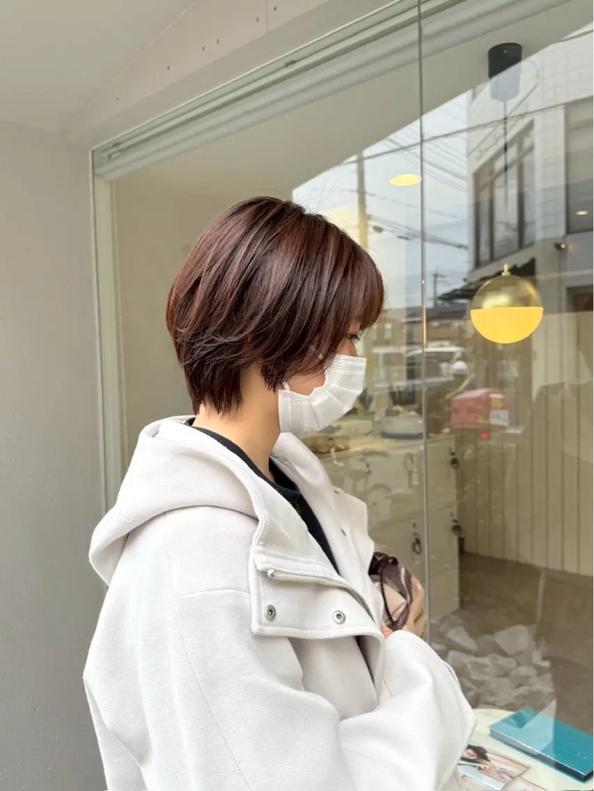ショート 顔周りカット ショートヘア 新井 美優のヘアスタイル