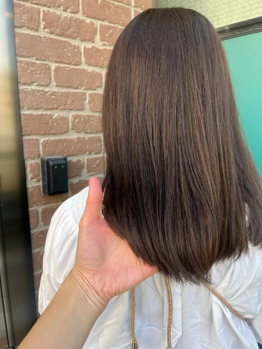 ロング カラー ブリーチ ケアブリーチ ダブルカラー イヤリングカラー ハイライトカラー 久木原 ゆりのヘアスタイル