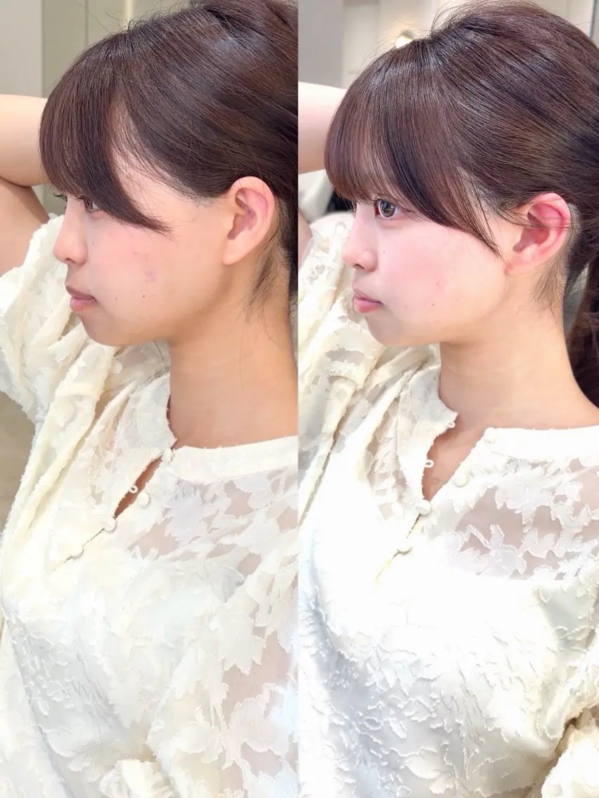 🌻口コミ記載🌻前髪割れる・顔周り決まらない方へ◎似合わせ前髪+顔周りカットの写真