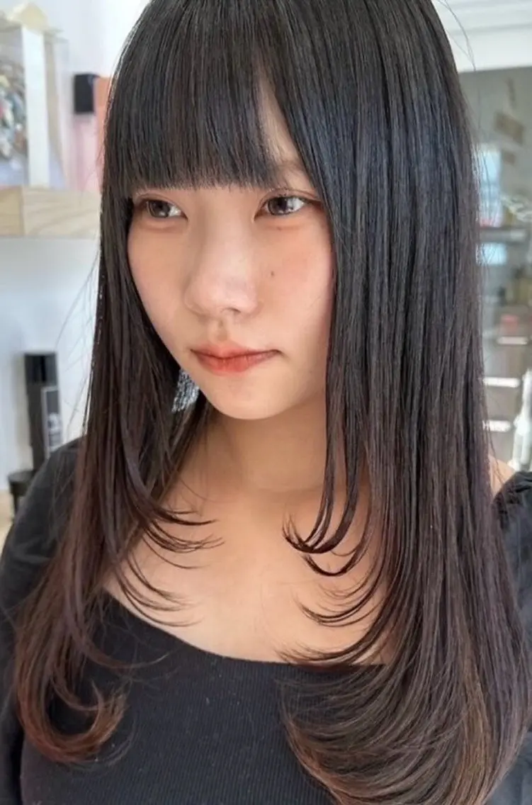 ロング カット トリートメント 大塚 実優のヘアスタイル