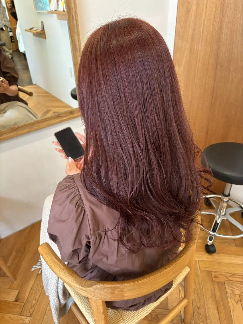 ロング カラー ピンクカラー ヘアカラー トリートメント 美空🐇 レイヤー / 透明感カラー🩰のヘアスタイル