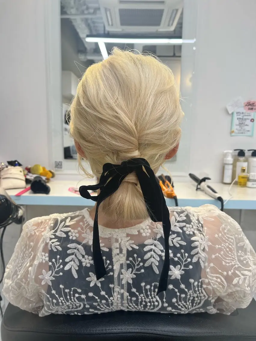 ロング カラー ヘアアレンジ ヘアセット 愛されカラー🩷 はるなのヘアスタイル