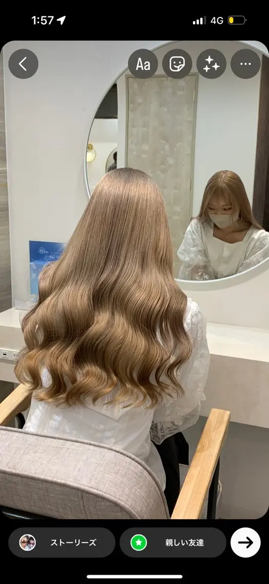 ロング カラー パーマ ヘアアレンジ メンズ キッズ 🤍韓国風レイヤー/ 艶髪🤍鳥越美羽のヘアスタイル