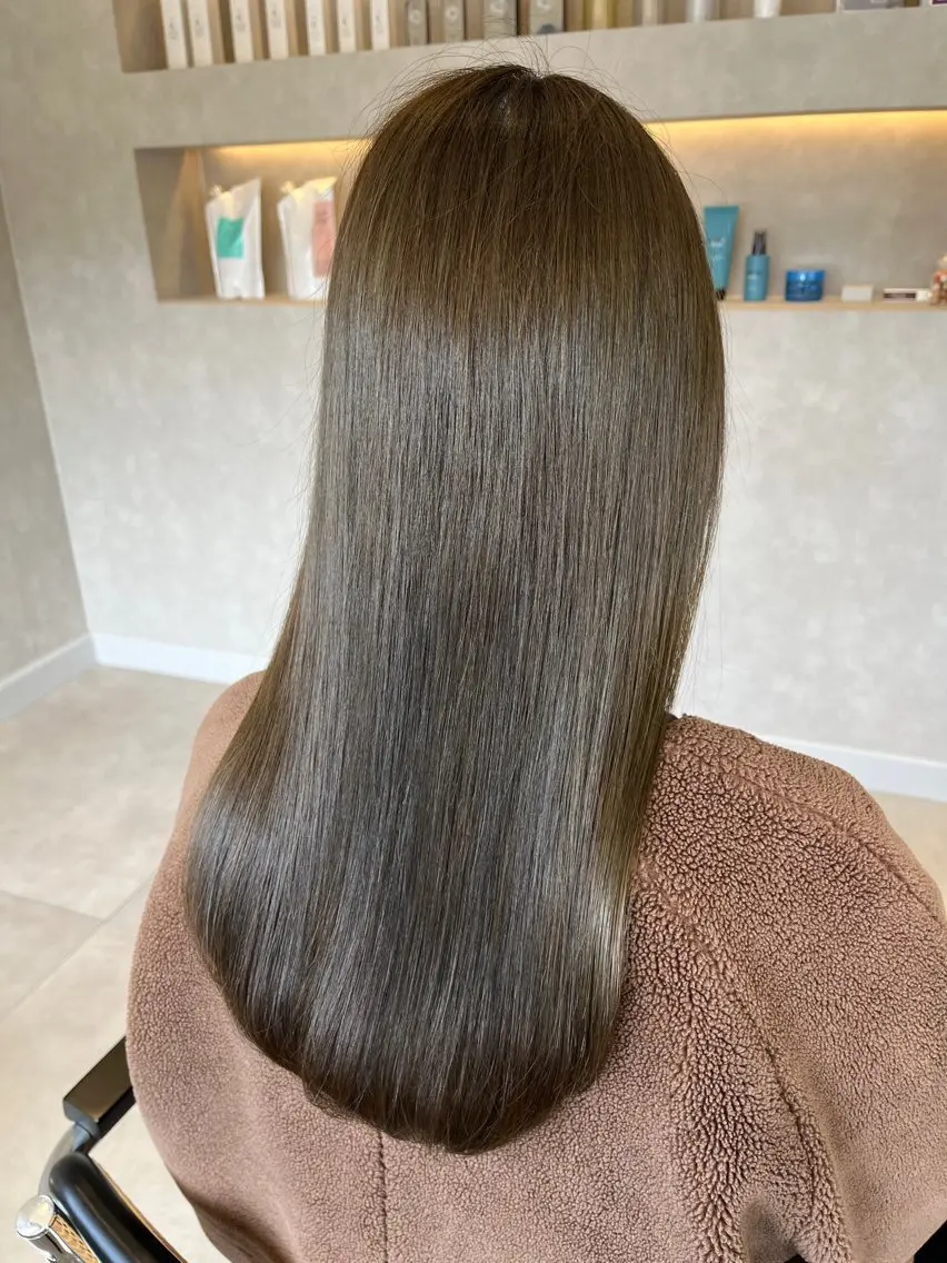 カラー ヘアカラー トリートメント ヘッドスパ ✨NEW OPEN／ 透明感カラー／はるかのヘアスタイル