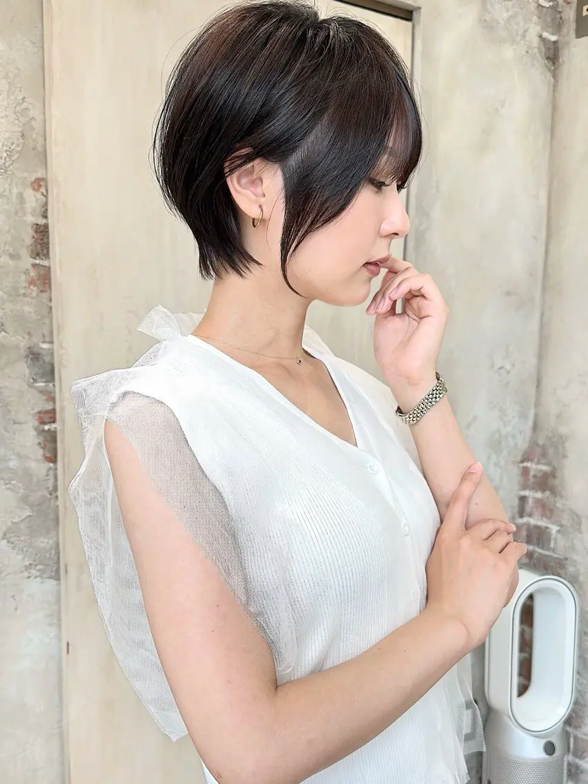ショート カラー ショートボブ ボブ 似合わせカット ショートヘア 小顔カット カット ヘアカラー トリートメント ショート、ボブの神✨ 峯朋也✂︎✨のヘアスタイル