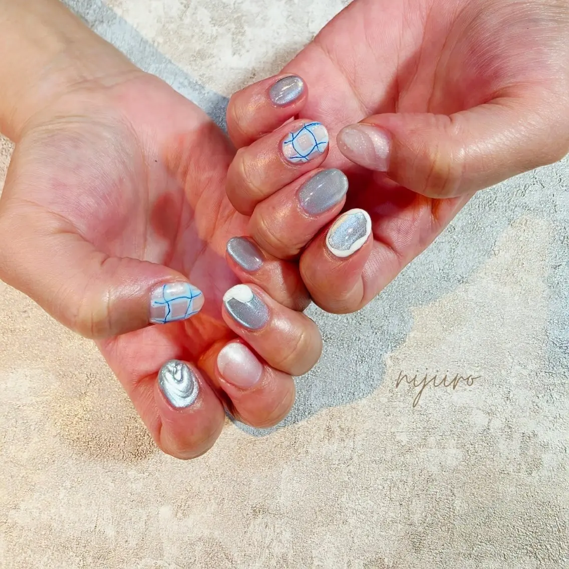 ネイル ハンドネイル nijiiro🌈 サトウのネイルデザイン