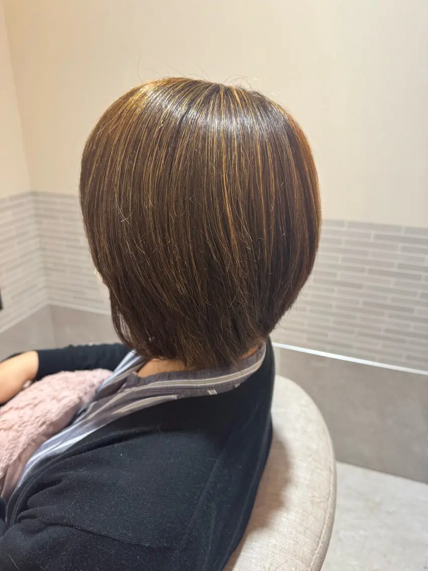 ショート カラー ハイライトカラー ハイライト maki ♡のヘアスタイル