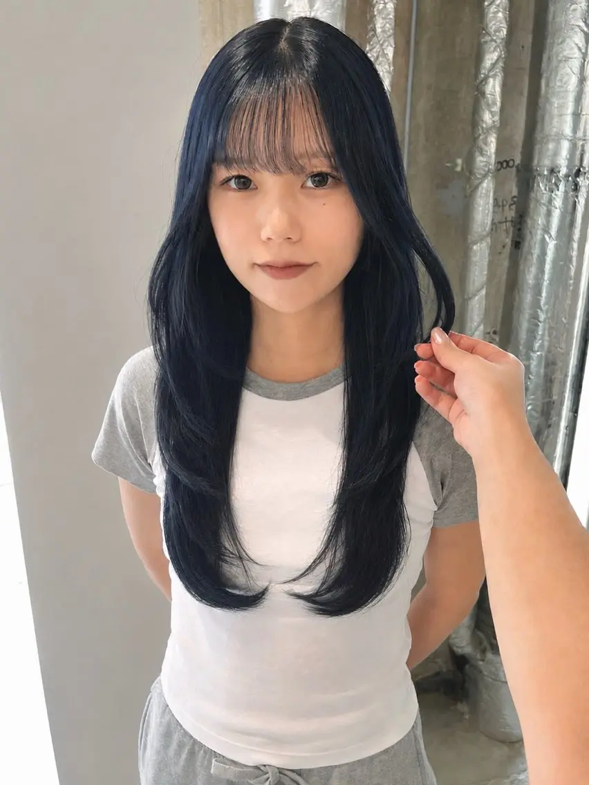 ロング カラー カット ヘアカラー nanase / レイヤーカットのヘアスタイル