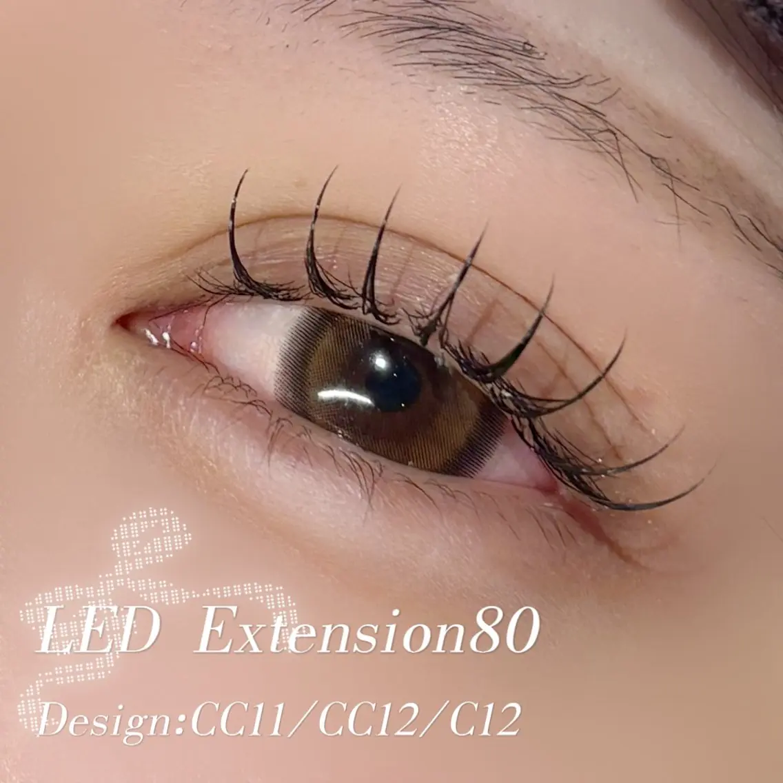 🫧5月メニュー🫧LEDエクステモデル【80本】※ オフ代別途550円かかります。の写真