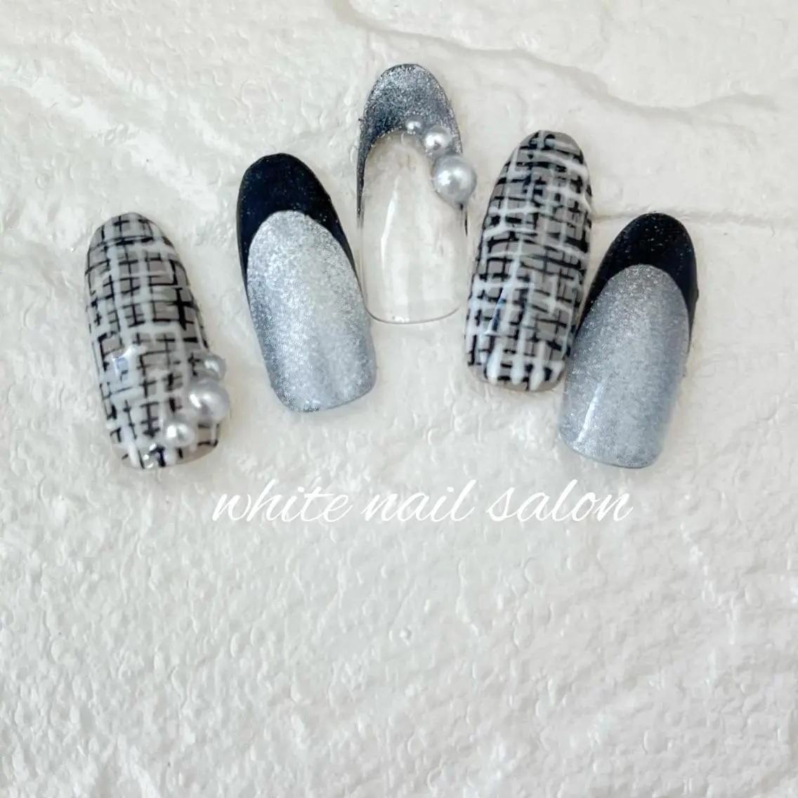 ネイル フットネイル ジェルネイル ハードジェル ラメ(グリッター) 持ち込み ハンドネイル white nail salonのネイルデザイン