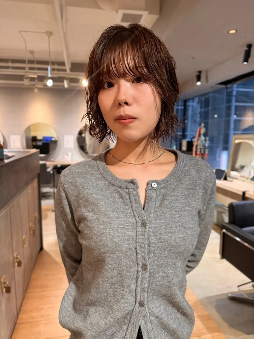 【ケアしながらオシャレに】カット+おしゃれパーマ+オッジオットトリートメント✨の写真
