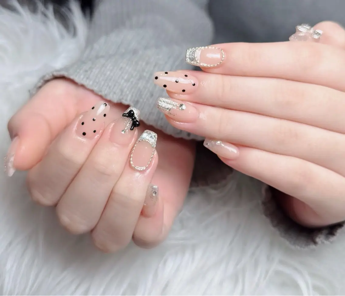 ネイル アートネイル フレンチネイル ジェルネイル 韓国ネイル マグネットネイル ハンドネイル Lenie Nail Okuboのネイルデザイン