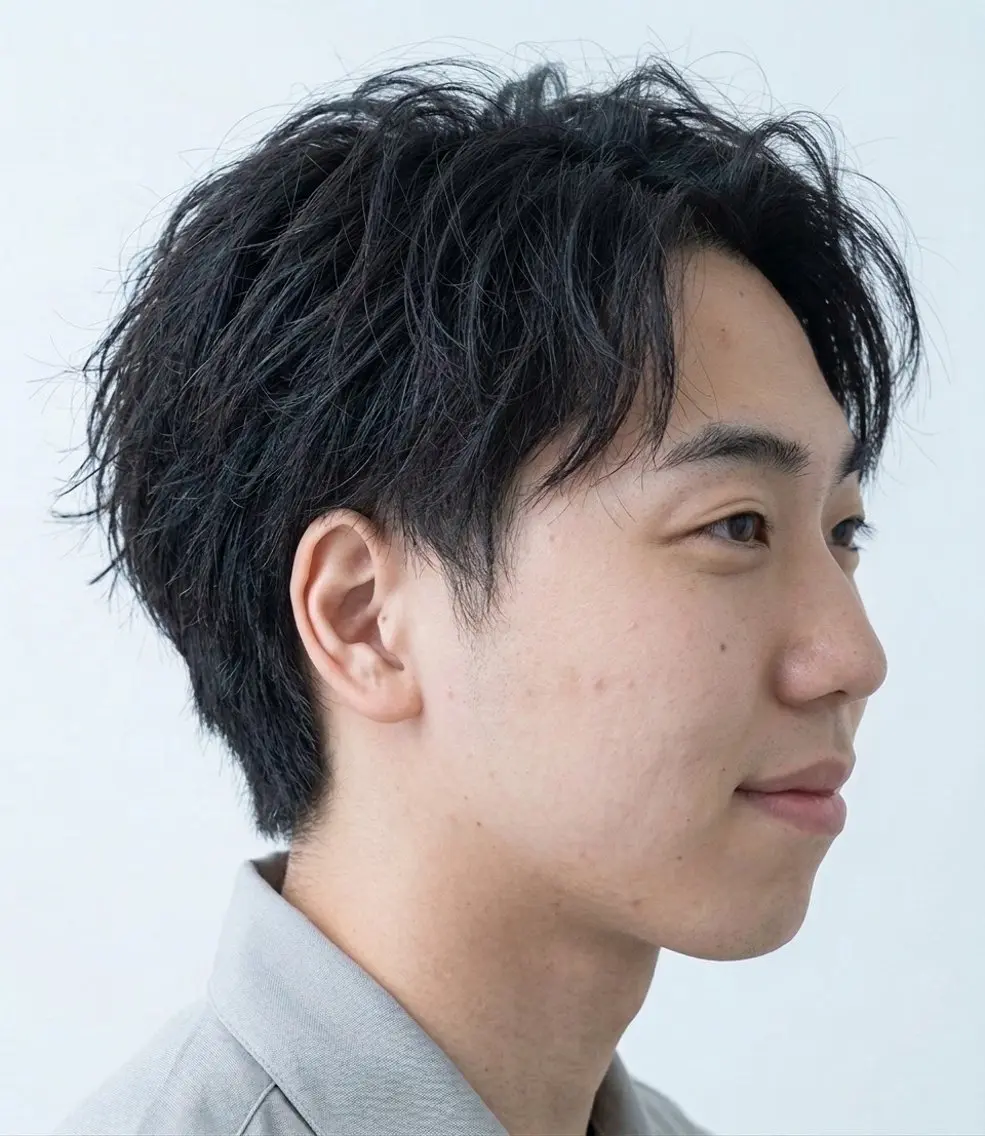 ミディアム メンズ 松本 悠吾のヘアスタイル