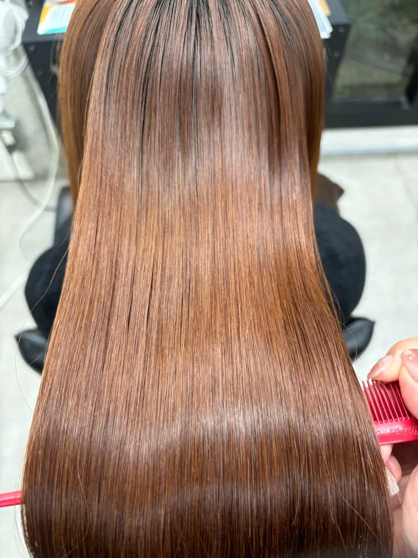 ロング カラー 髪質改善 縮毛矯正 トリートメント すぐ巻ける縮毛矯正 🍀勝倉　麗のヘアスタイル