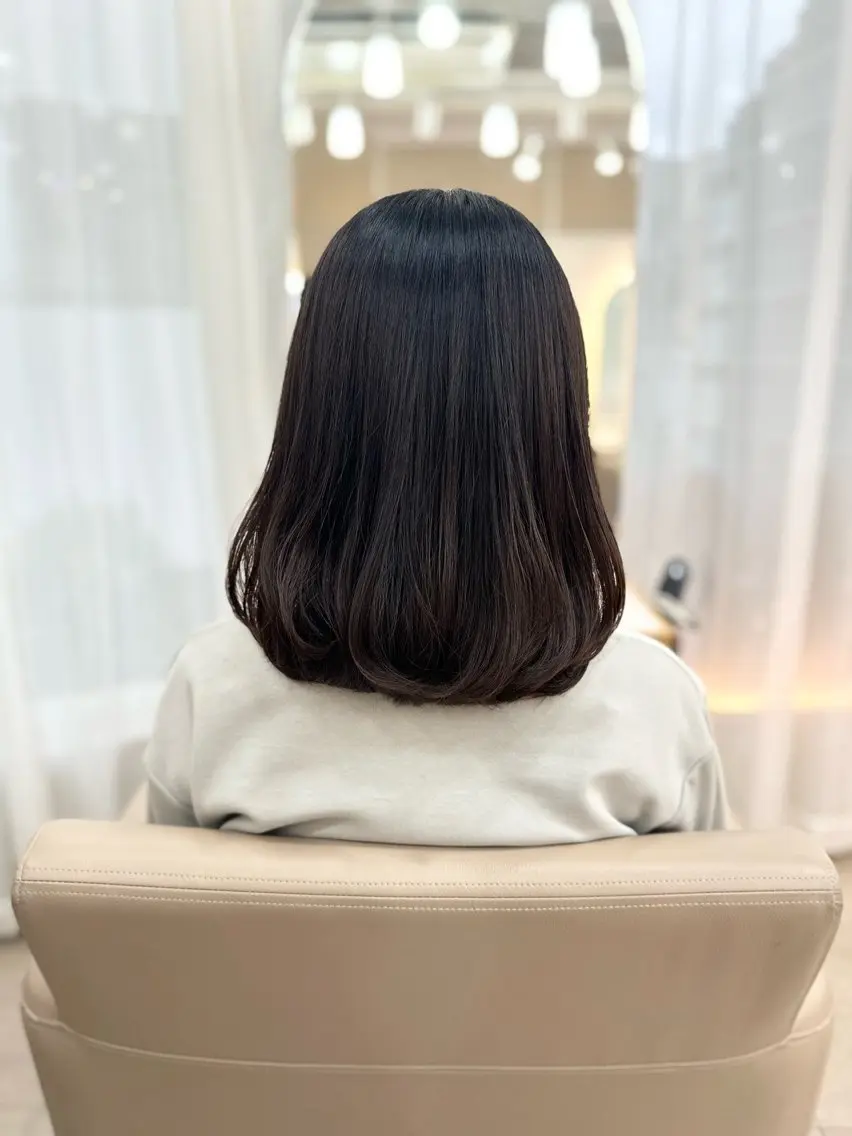 ミディアム カラー パーマ カット ヘアカラー パーマ 縮毛矯正 トリートメント 縮毛矯正✨ストカール ✨髪質改善✨山下のヘアスタイル
