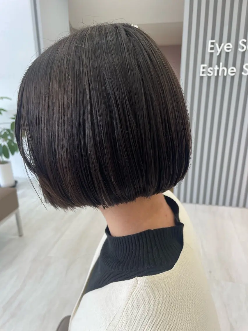 ショート ボブ 松原香乃 撮影モデル募集のヘアスタイル