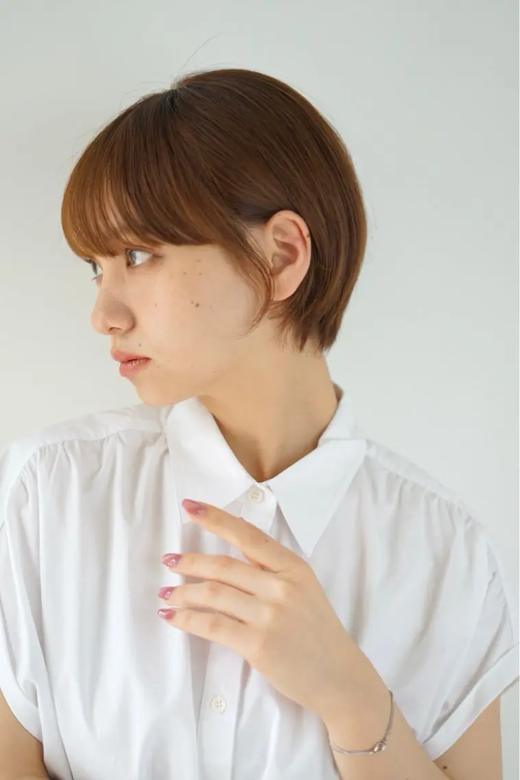 ショート カラー ヘアアレンジ カット 無料カットモデル‪✨ ✂️Nanami🌷のヘアスタイル