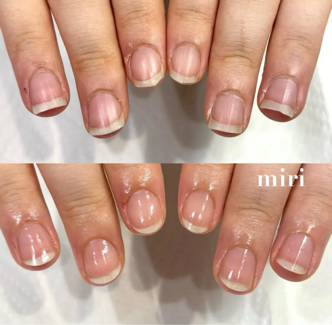 ネイル ハンドケア 新宿代々木/キレイめ ちゅるん/miriのネイルデザイン