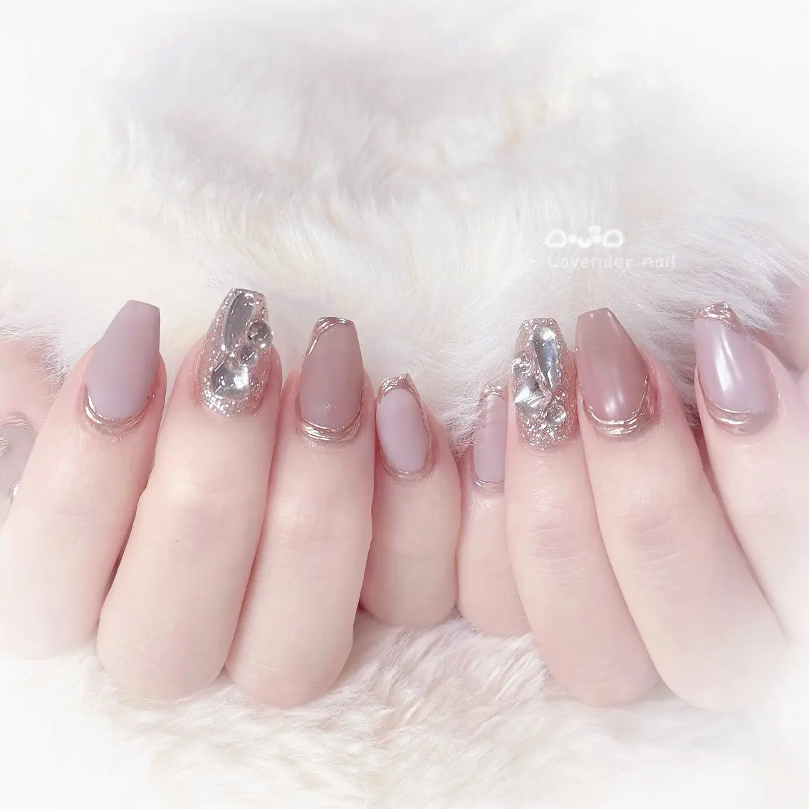 ネイル ハンドネイル Lavender nail·中島公園のネイルデザイン